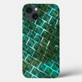 "Olhos enquadrados verdes", arranhões e grelha azu