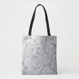 Olhos Pegando Lace Tote Bag Elegante