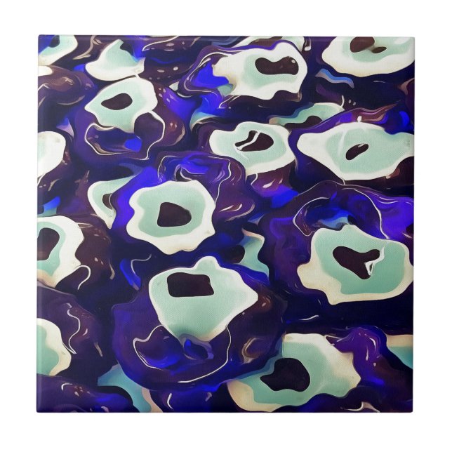 Olhos Turcos Boncuk Formaram Arte Bizarra Amuleta (Frente)