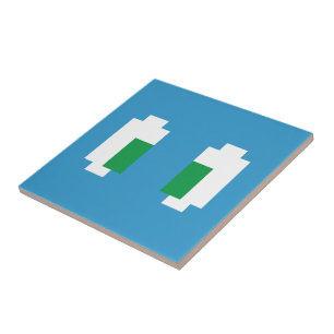 Olhos Verdes De Pixel Manga De 8 Bits