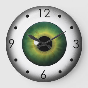 Olhos Verdes Íris Olhos De Relógio Grande