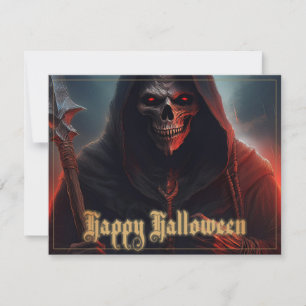 Olhos Vermelhos Brilhantes Ceifador Arte de Hallow