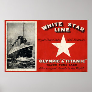 Olimpiadas da Linha White Star e Poster Titanic
