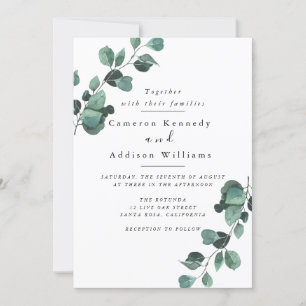 Olivais, Convite para Casamento Verde