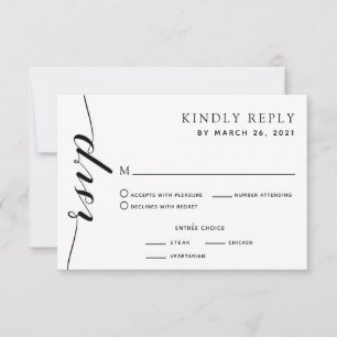 Olive Deixa Monograma Crest Weding RSVP