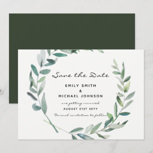 Olive Sai Para Salvar O Cartão De Data Moderno