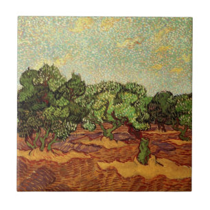 Oliveiral, Céu Azul Pálido por Vincent van Gogh