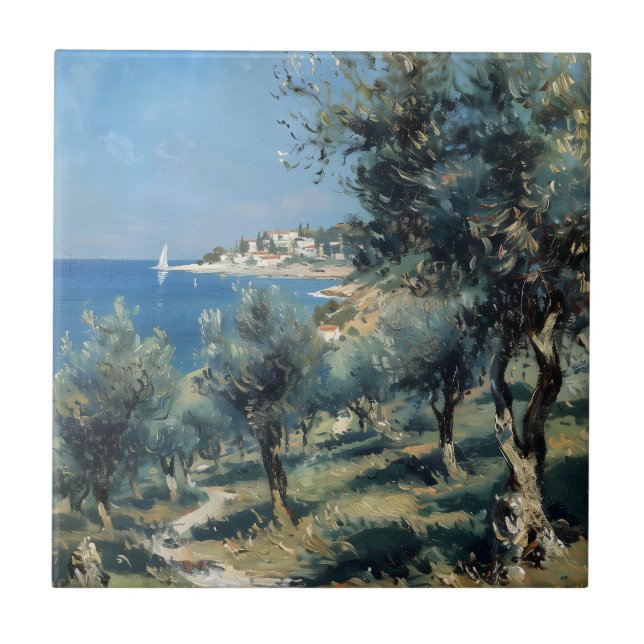Oliveiral com Vila Costeira e Mar (Frente)