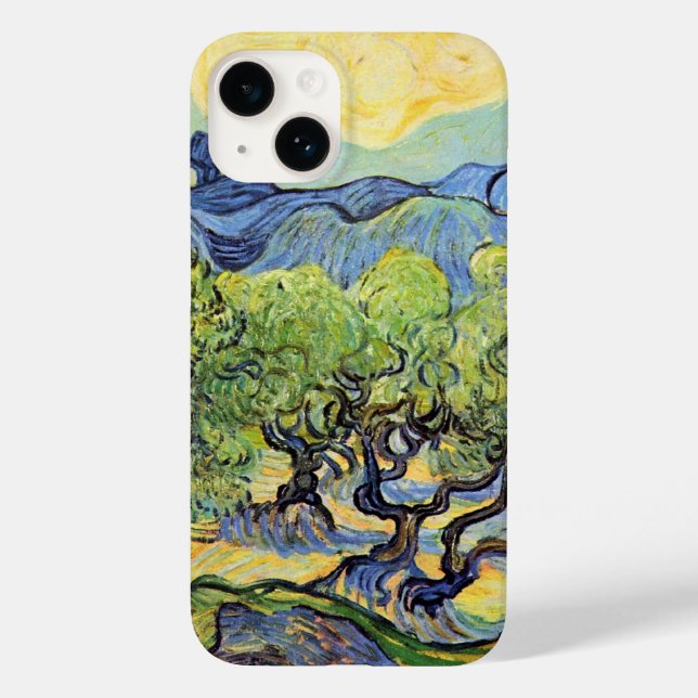 Oliveiras com Alpilles por Vincent van Gogh (Verso)