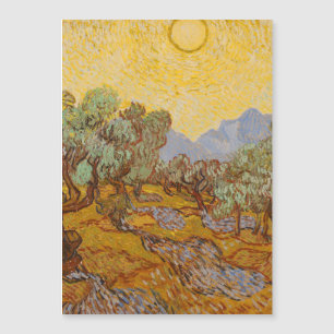 Oliveiras de Van Gogh Céu Sol Amarelo
