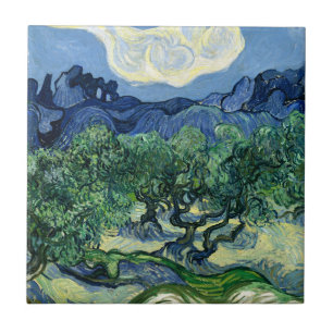 Oliveiras Paisagem Montanhosa de Vincent Van Gogh
