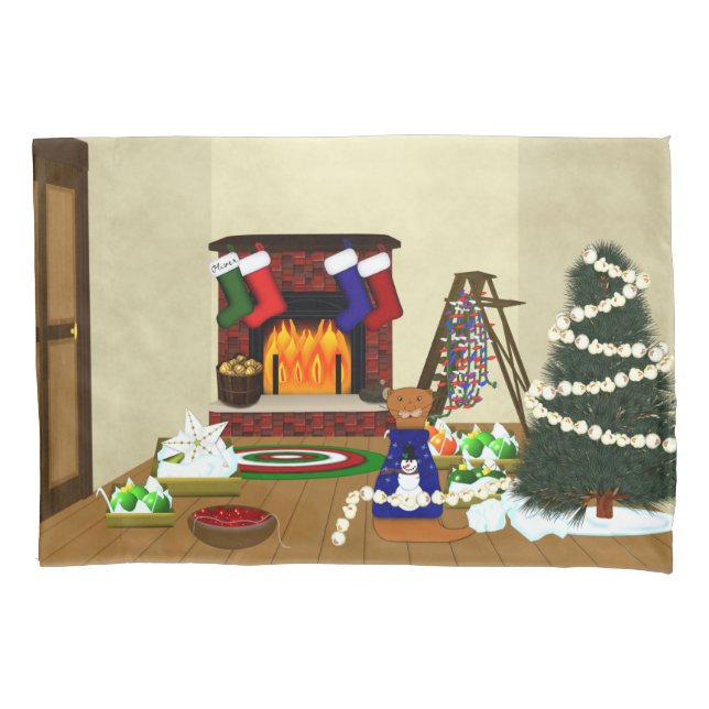 Oliver Decorates para o Natal (Frente-Esquerda)
