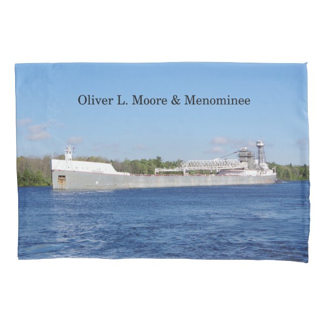 Oliver L. Moore & Menominee travesseiro case (Frente)
