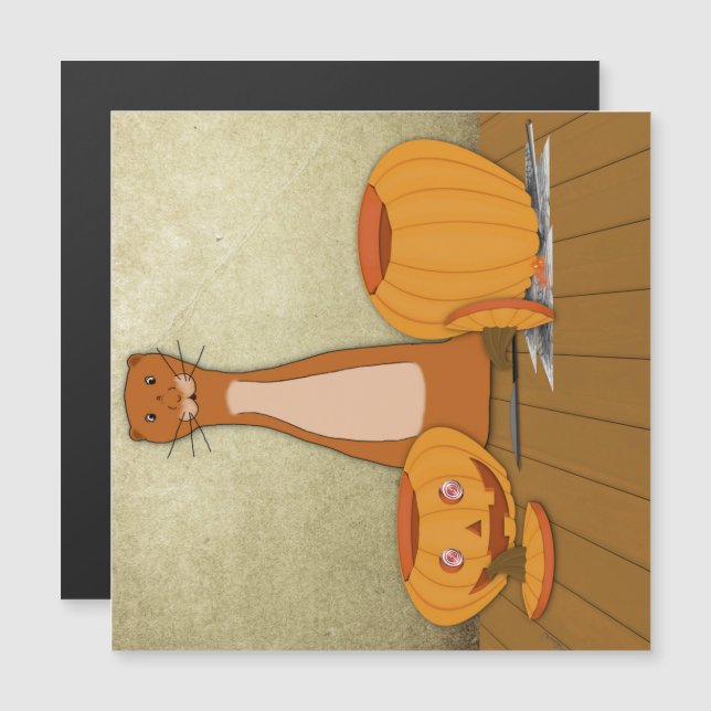 Oliver The Otter Carves a Pumpkin (Frente/Verso)