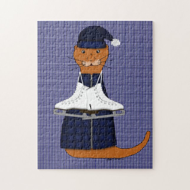 Oliver The Otter Skate Jigsee Quebra-cabeça (Vertical)