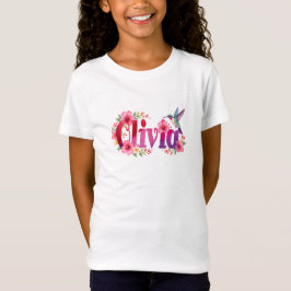 Olivia - Camisa Personalizada - Para Crianças