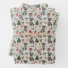 Ollie o doce mini papel de embrulho Schnauzer
