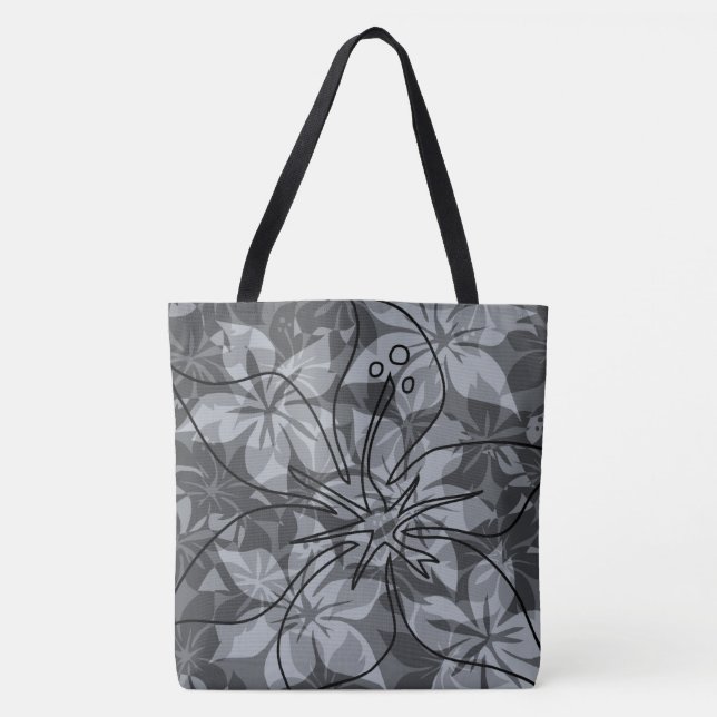 Olowalu Hibiscus Camo Bolsa de praia Havaiana (Frente)