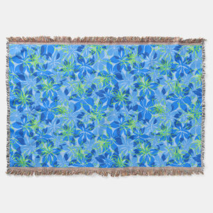 Olowalu Hibiscus Camo Havaiano lança cobertores