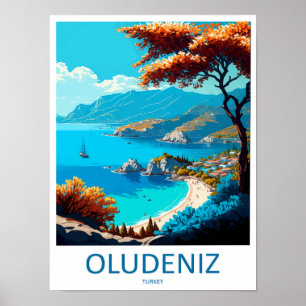 Ölüdeniz Impressão de Viagem Arte de Parede Ölüden