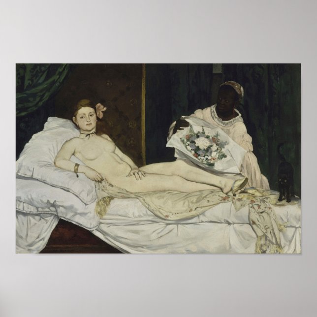 Olympia por Manet - Poster (Frente)