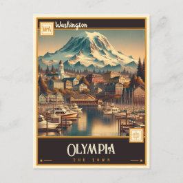 Olympia, Washington| Cartão postal Vintage