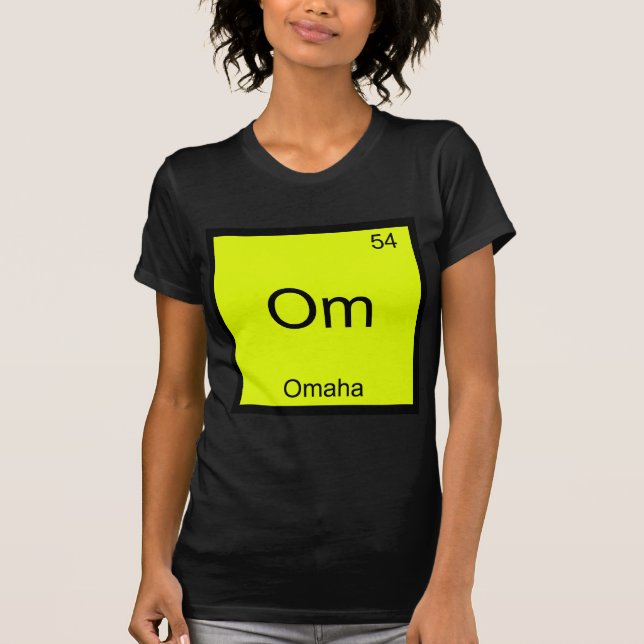 Om - Camiseta Símbolo do Elemento Químico da Cidad (Frente)