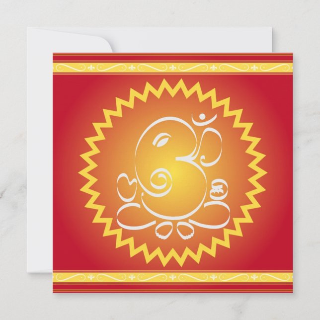 Om Ganesha com estrela amarela (Frente)