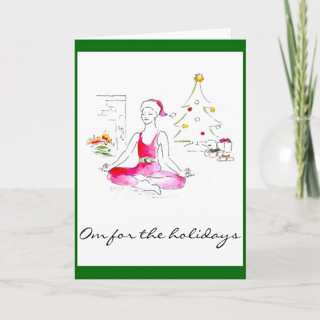 Om para o Cartão de Saudação de Feriados (Frente)