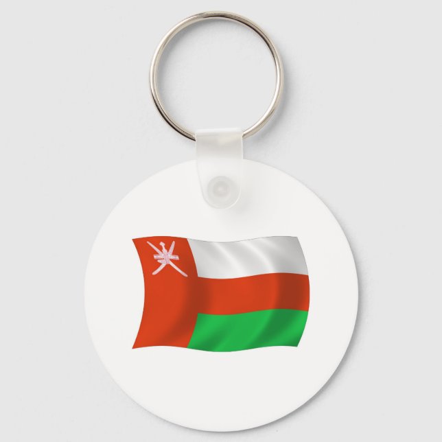 Oman Flag Chaveiro (Frente)