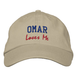 Omar me ama nome bordado chapéu / Boné