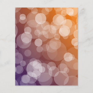 Ombre Bokeh Scrapbook Paper - Orange and Purple