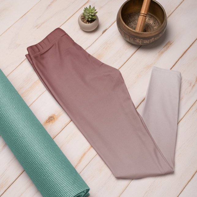 Ombre Trend Color Mahogany Brown - Leggings Pastel (Criador carregado)