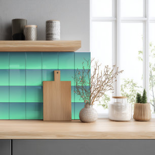 Ombre Verde Mint Moderno Azul Claro