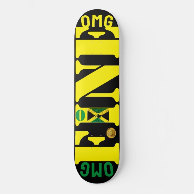 OMG BEM (JAMAICA) 8 1/4" Deck de Skateboard (Frente)
