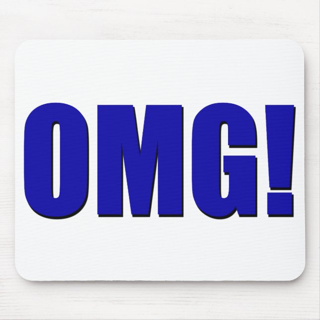 OMG! Mousepad azul (Frente)