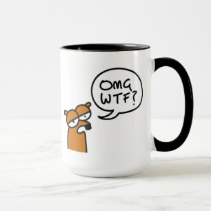 OMG WTF? em uma caneca