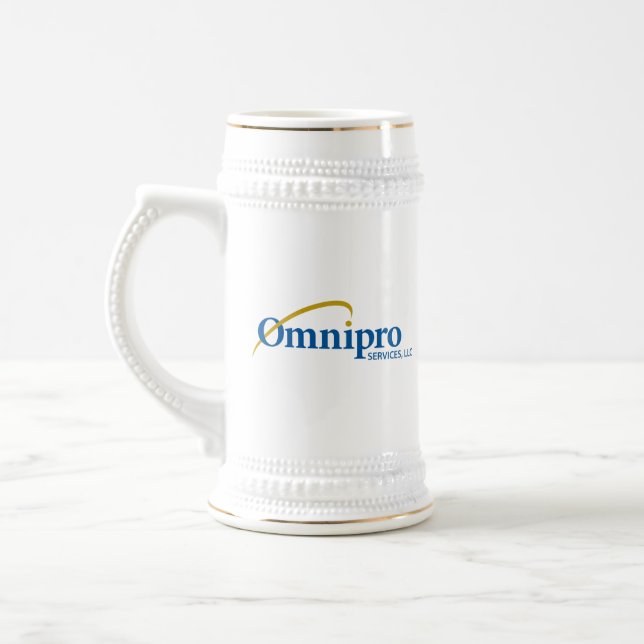 Omnipro Services White Caneca de cerveja Mug (Esquerda)
