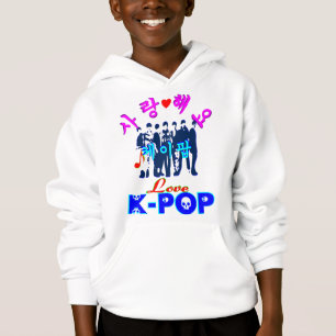╚" OMS ♥ Love K-Pop Na moda Kids Hooded Sweatshirt