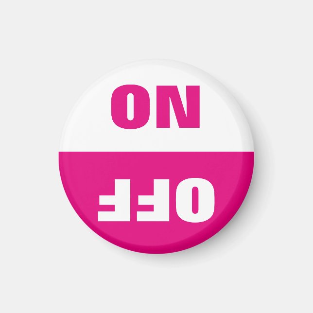 On Off Dishwasher em uso imãs de geladeira de sina (Frente)