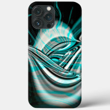 Onda curva-prateada sob fumaça verde-ciano no escu