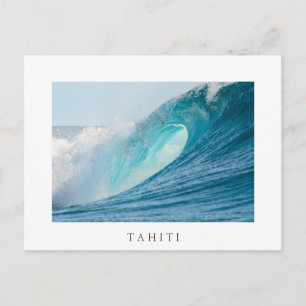 Onda de barril de surfe, Tahiti, cartão postal br