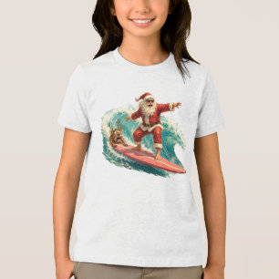 Onda de Natal Tropical do Papai Noel Surfista