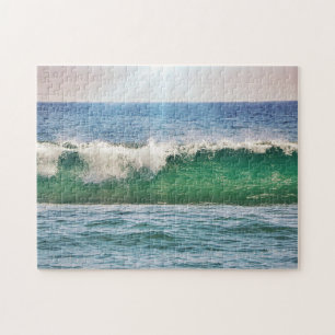 Onda de praia do oceano tropical em Quebra-cabeça