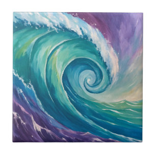 Onda Espiral Abstrata do Oceano