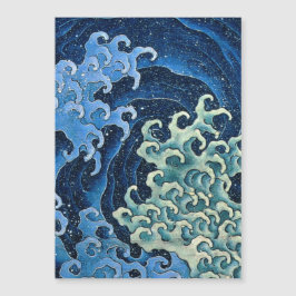 Onda Feminina Hokusai Vintage Oceano