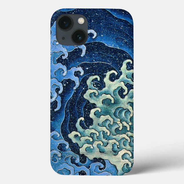 Onda Feminina Hokusai Vintage Oceano  (Verso)