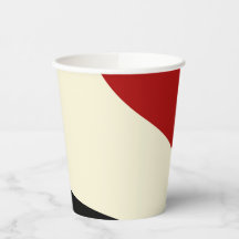 Onda mínima elegante em vermelho, preto e creme