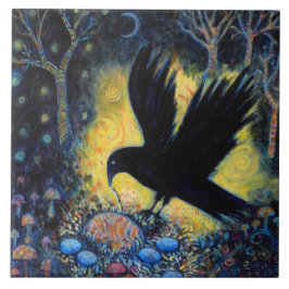 Onda Noturna com Ninho e Ovos