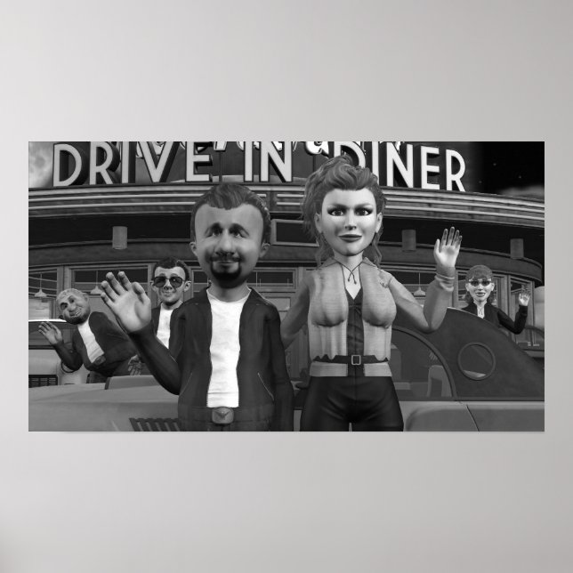 Onda Para A Câmera - Poster Pequeno (Frente)